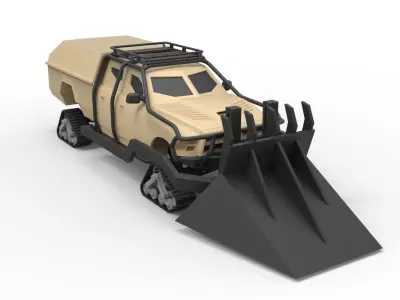 Dodge Ice Ram from the Fast 8 Scale 1 to 24 3D print model