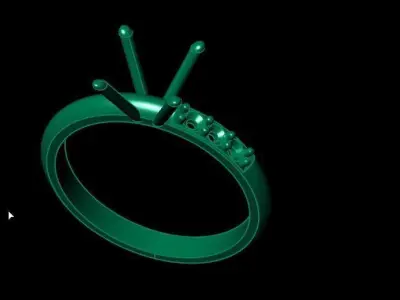 free simple ring Free 3D print model