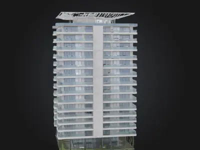 Residential Building 3D model 5