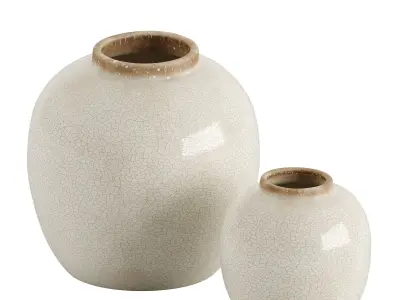 Crackle effect vase 3D model