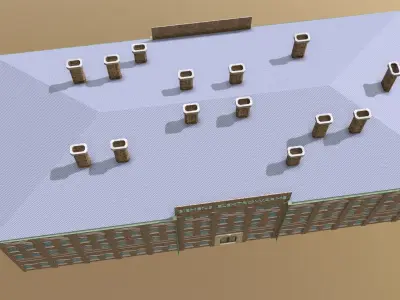 Siemens Fabrik warehouse 1938 ww2 3D model