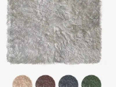 fur carpets 3D model