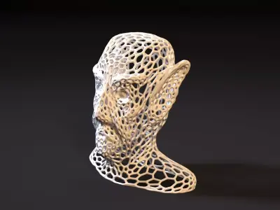 Nosferatu Voronoi 3D print model