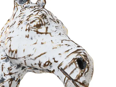 Decorative wall decoration horse head 3D model