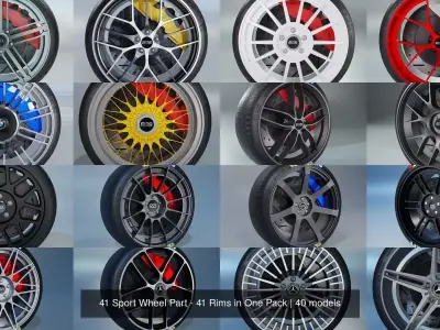 41 Sport Wheel Part - 41 Rims in One Pack
