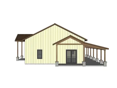 Barndominium House 97 -Archimple LLC 3D model