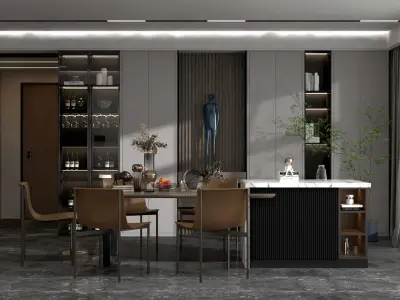 Modern Interior Design 02 3D model