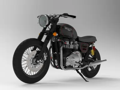 Triumph Bonneville Motorcycle 3D model