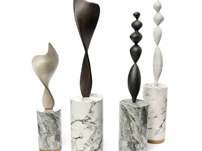 Nicolas Shurey Adegio and Oar Low-poly 3D model