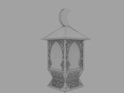 F10b Ramadan lantern fanous 3D model