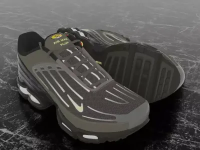 NIKE AIR MAX PLUS 3 3D SHOES Low-poly 3D model
