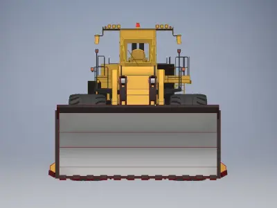 Wheel loader truck 3D model