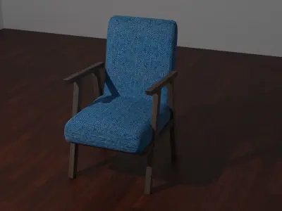 Chair Low-poly 3D model order