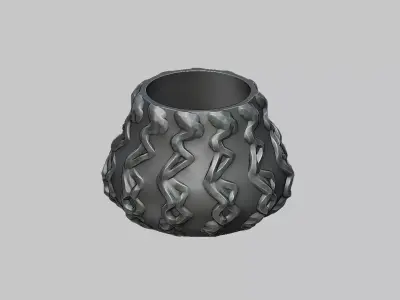 vase pot planter 3d print c07  3D print model