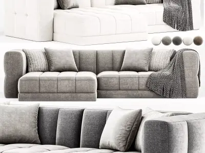 Tavi 2 Piece Laf Sectional Alcala Graphite  3D model