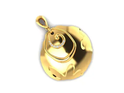 Solitaire Women Pendants 3dm STL OBJ FBX Render Details 3D print model order
