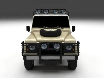 Land Rover Defender 110 Double Cab Pick Up 3D model