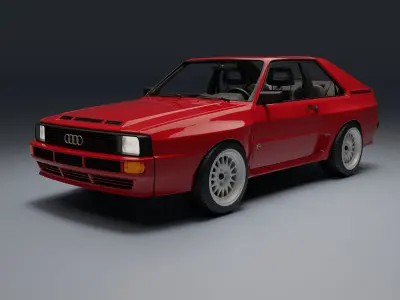 Audi Sport Quattro Low-poly 3D model