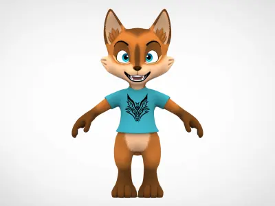 Little Fox 3D model