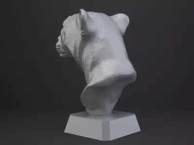 Cheetah Bust - Animal Figurine 3D print model
