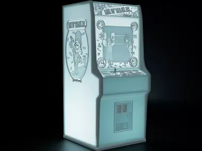 Fix It Felix Jr Arcade Cabinet with Lithophane 3D print model