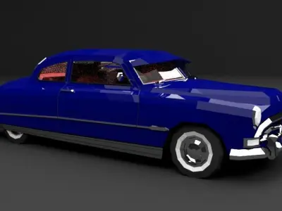 Hudson Hornet Low-poly 3D model