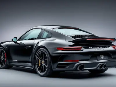 Porsche 911 Turbo S 2021 3d Model Low-poly 3D model