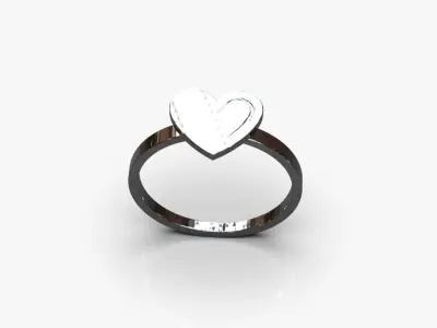 Heart ring Free 3D print model buy