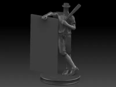3D Printable Baseball player Bubble Head 3D print model purchase