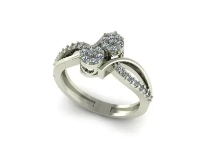 daimonds rings 3D print model