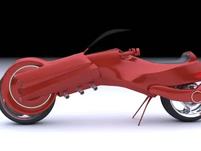 Futuristic bike TM Scroller Free 3D model