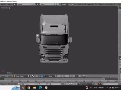 Scania G410 4x2  Low-poly 3D model