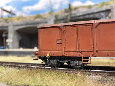 ROLLS-0015 DB Cargo Eanos Gondola freight car in H0-scale 3D print model