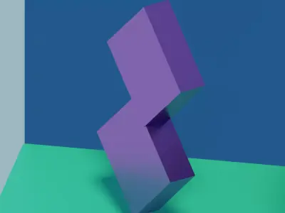 Simple Abstract Statue Free low-poly 3D model