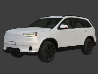 Generic  Electric - Hybrid SUV Car - Crossover - Off Road - 4x4 3D model