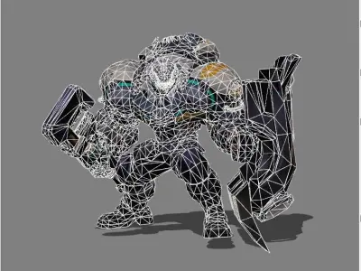 Johnson Mustang Low-poly 3D model