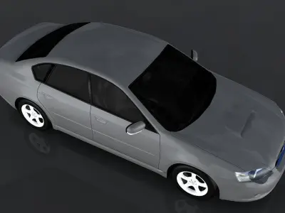 Subaru Legacy B4 Low-poly 3D model