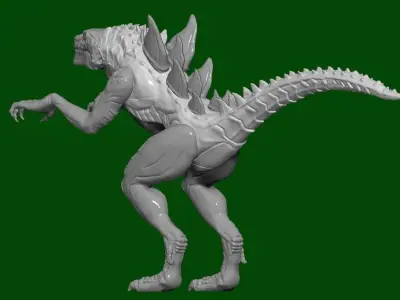 Godzilla Animated sires action figure 3D model