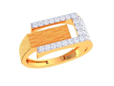 Mens gemstone diamond men Ring with details images 10 3D print model
