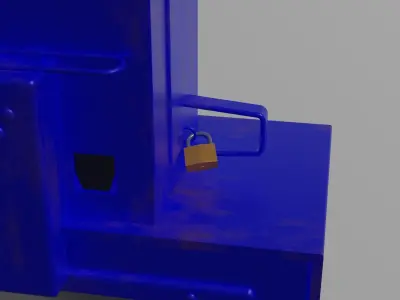 Newspaper box Free 3D model