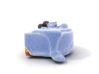 Cherry Cheesecake Dessert model pack Low-poly 3D model