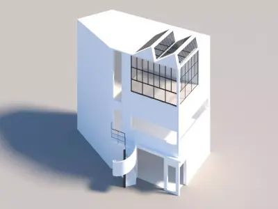 Maison Ozenfant Le Corbusier 3D model