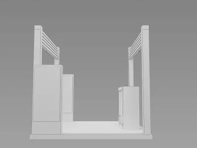 Booth Exhibition Stand a422b 3D model