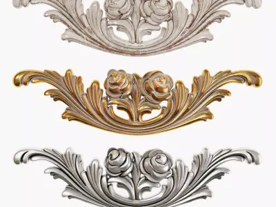 Classic carved 252 3D model