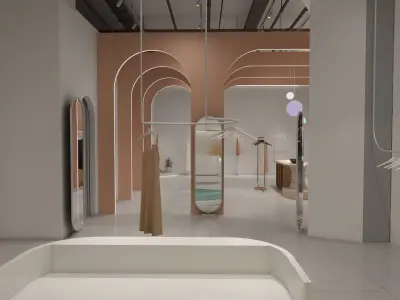 Clothing Shop 3 3D model