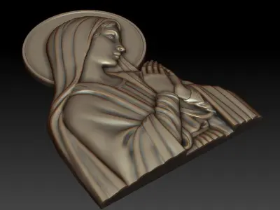 Virgin Mary 8 3D print model