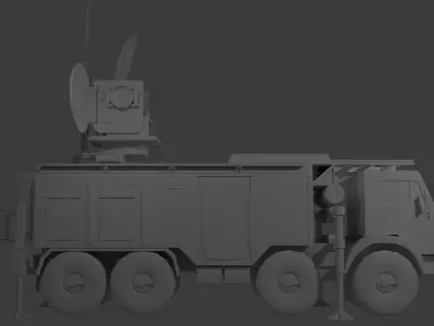 Krasnuha-4 Anty Drone EWS Low-poly 3D model