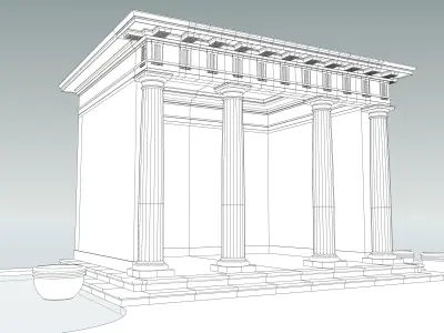 gazebo Doric column 3D model