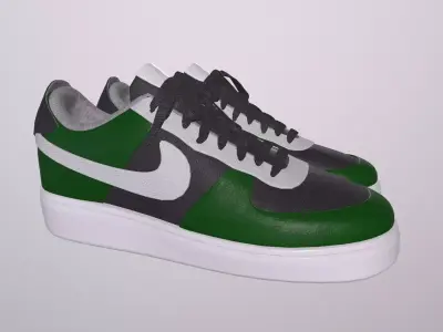 NIKE AIR FORCE 1 SHOE PBR Low-poly 3D model