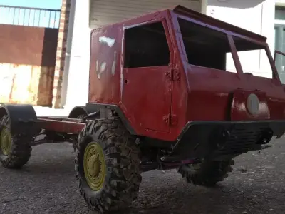 3D Print Scale Crawler 1 10 Truck militar 3D print model